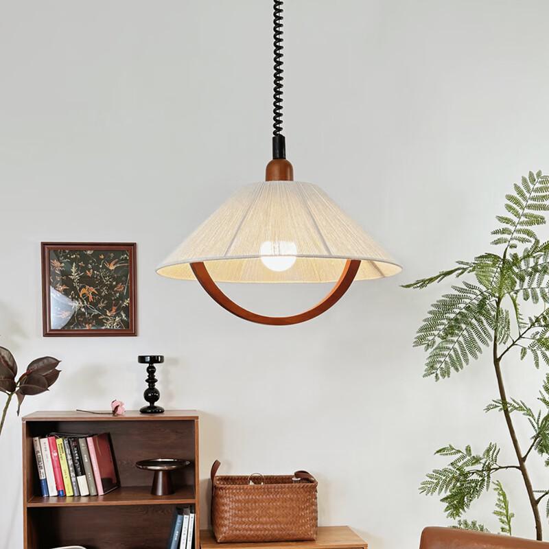 French Retro Height-Adjustable Restaurant Pendant Light