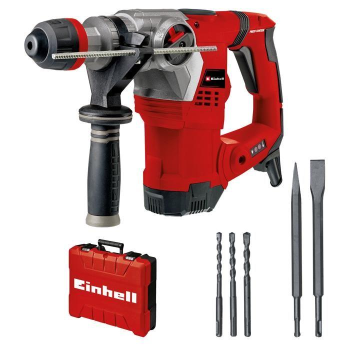 Einhell Marteau Perforateur TE-RH 32 4F Kit (1250 W, 5J, SDS-Plus, avec 3 forets: burins pointus et plat)