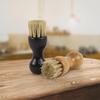 Beech Wood Gourd-Shaped Pig Bristle Brush - Dual Color Options for Shoe and Clothing Dust Removal
