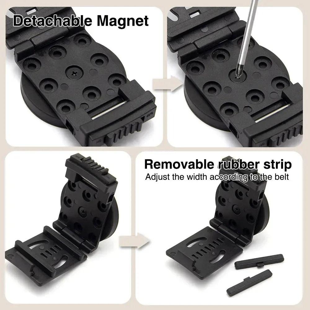 Metal Tool Belt Clip Non-Slip Adjustable Belt Buckle  Convenient for Safe Storage