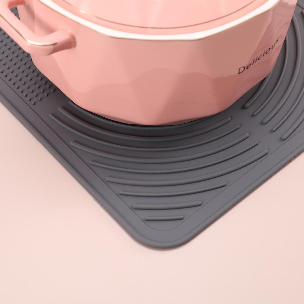 Silicone High-temperature Insulation Pad Household Coasters Drain Kitchen Table Top Protection Mat Chopping Board Non-slip Mat