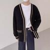 Men's V-Neck Cardigan Sweater: Casual Korean Style, Loose Fit for Spring and Autumn