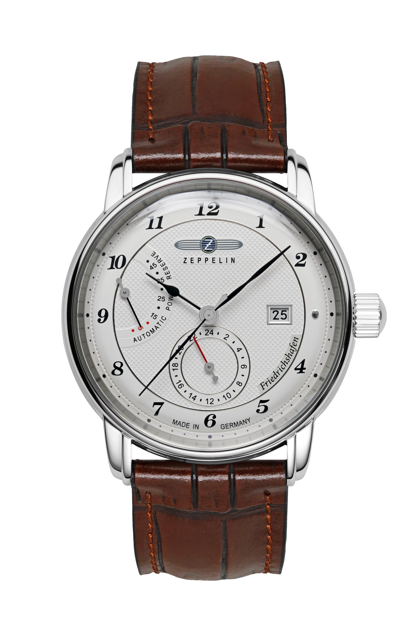 

Friedrichshafen Brown [Zeppelin] 8590-1 Men s Watch, [Used] білий