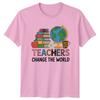 Teachers Change The World Unisexs TShirt Groovy Teacher Education