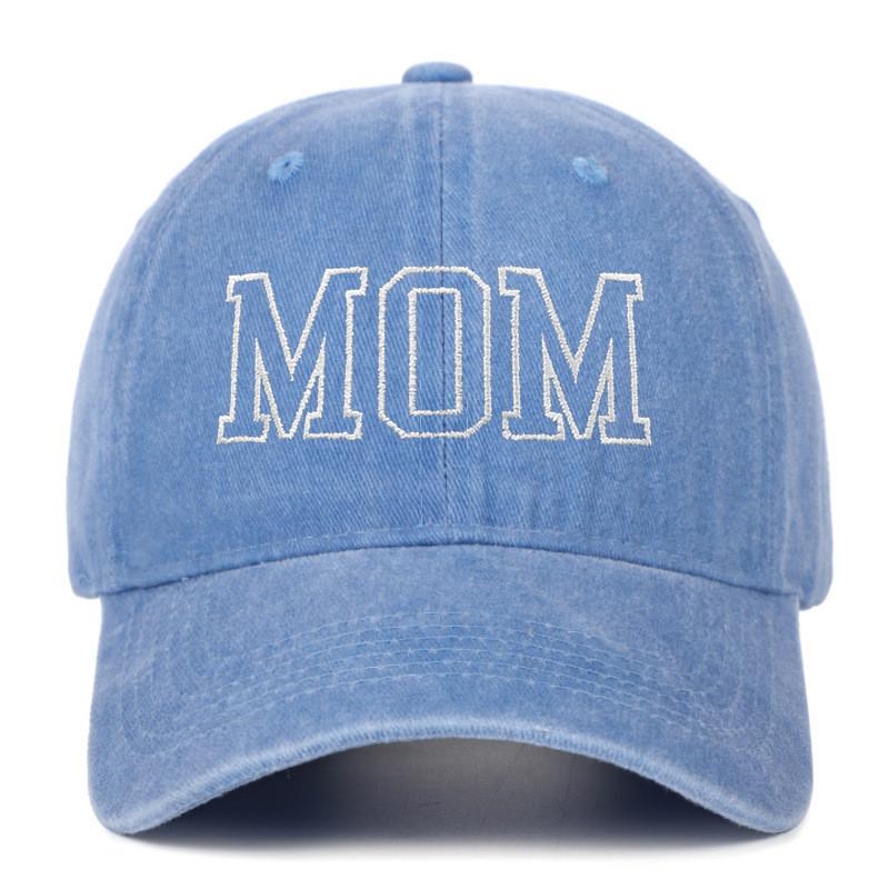 Dad Mom Embroidered Baseball Cap With Cotton Material For Summer Casual Style