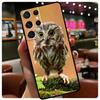 Animal Owl Phone Case For Samsung Galaxy S24 Ultra S20 S21 S22 S23 S25 Ultra S9 S10 Plus S25 FE Cover