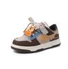 Boys Shoes Board Shoes Autumn 2025 New Children's Low-top Leather Sneakers Medium-sized Older Boys