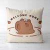 Cute Kapibara Capybara Cartoon Two-dimensional Pillowcase Children's Bedroom Sofa Cushion Cover Nap Pillow Cover