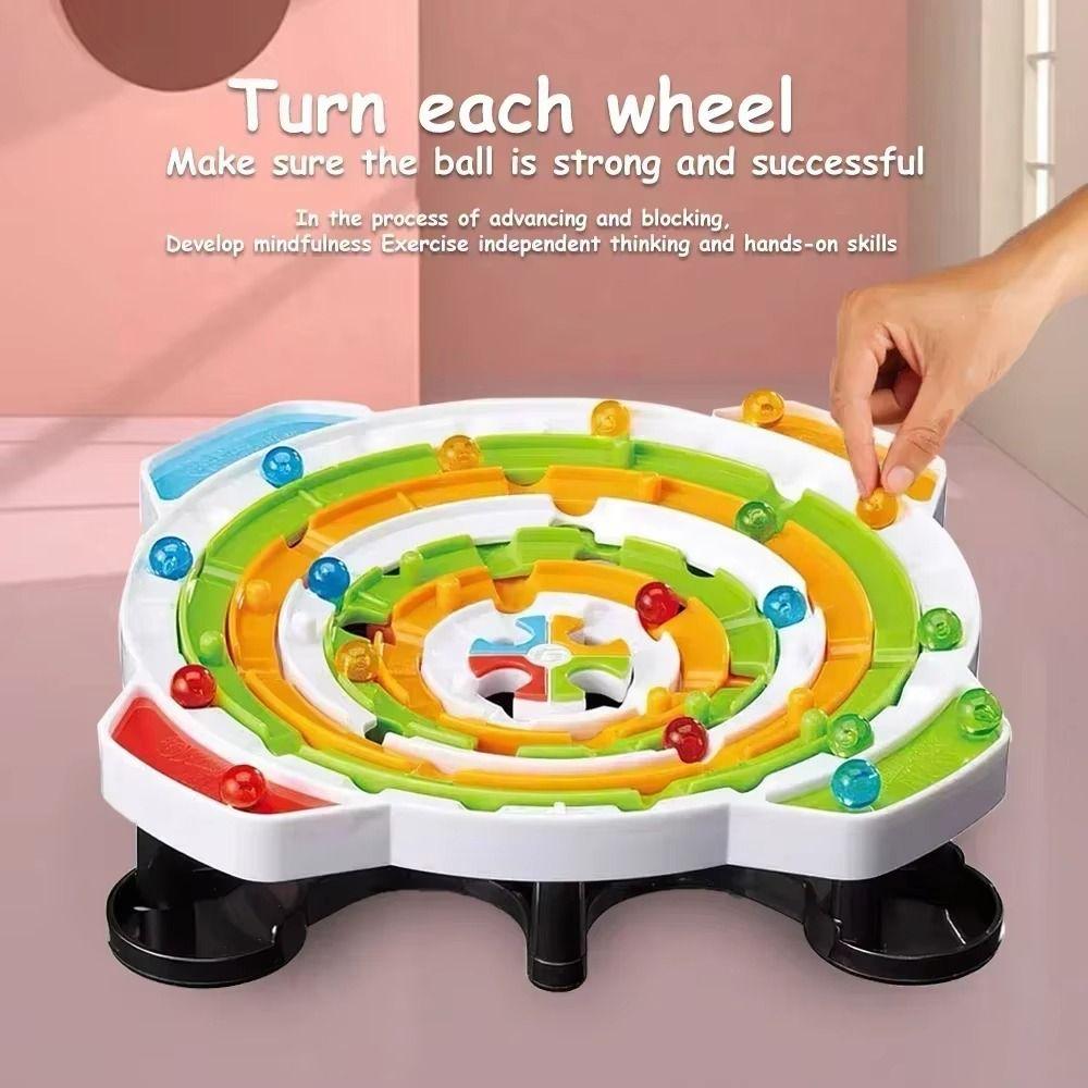 Plastics Round Ball Games Rich Path Puzzle Maze Board Toys  Children's Birthday Gift