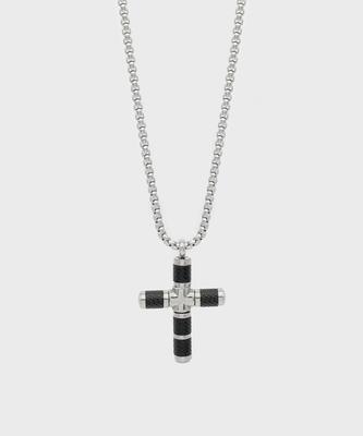 Iamj Carbon Cross Necklace