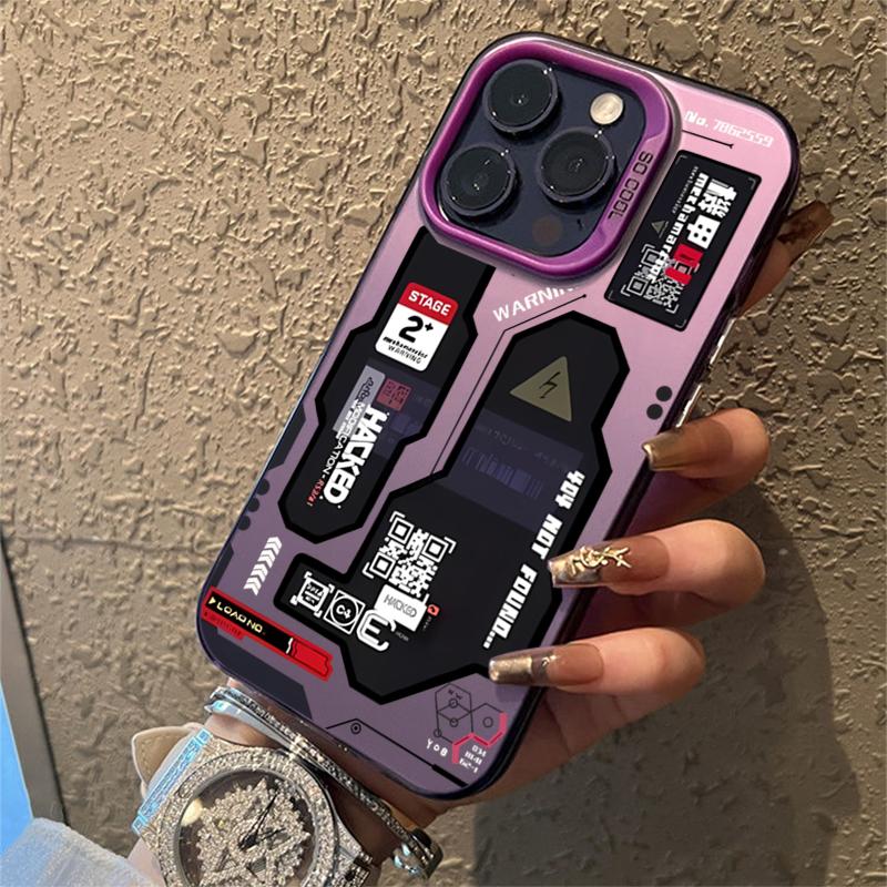 Mecha-Style Graffiti Phone Case for Xiaomi Redmi Note 7 8 9 9S 10 11 12 13 14 Pro Plus 4G 5G Anti Fall Matte Back Cover
