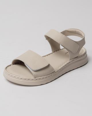 Sandalias de dos velcros Lifexpert 10372 37 color leche piel