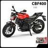 Nový 1/12 Honda CB400F Slitina Model Motocyklu Tlumiče Nesoucí Osvětlení Sběratelská Hračka Auto Dárek pro Dítě