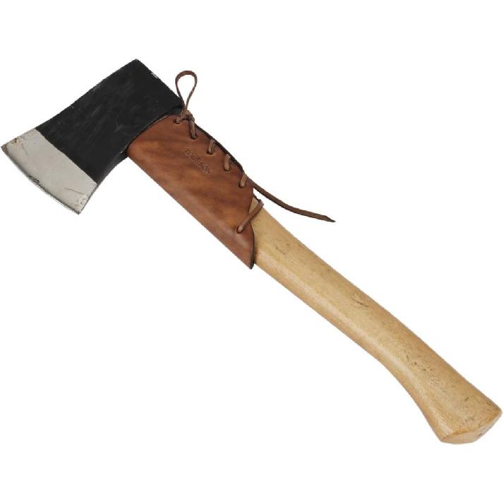 TOURBON Leather Axe Handle Protection Covers - Dark Brown