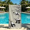 Asciugamano Panda Per Campeggio All'aperto Asciugamano da Spiaggia Carino Bambù Super Assorbente Asciugatura Rapida Asciugamano Estivo