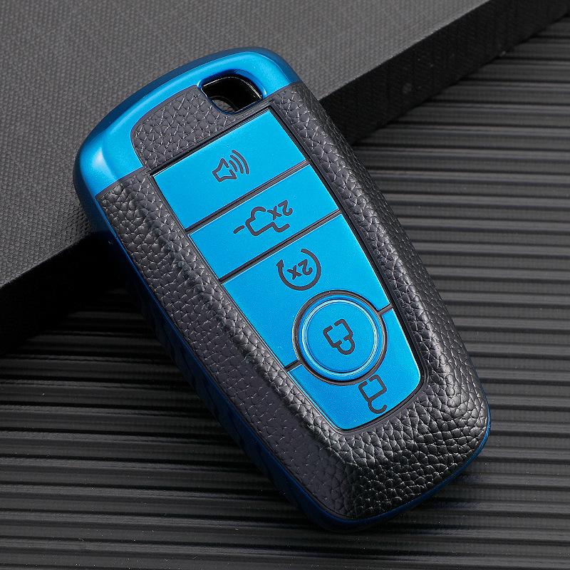 Premium Ford Key Case: Fits Edge, Explorer, Evos, Mondeo Models for Men and Women