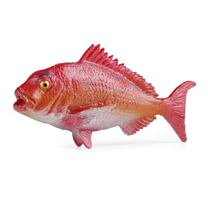 Simulated Plastic Fish Models Realistic Bass Fake Fish for Home Decoration and Science Exhibits