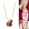 Elegant Pomegranate Necklace Symbolizing Abundance and Prosperity for Fashion Forward Women Seeking Unique Designs