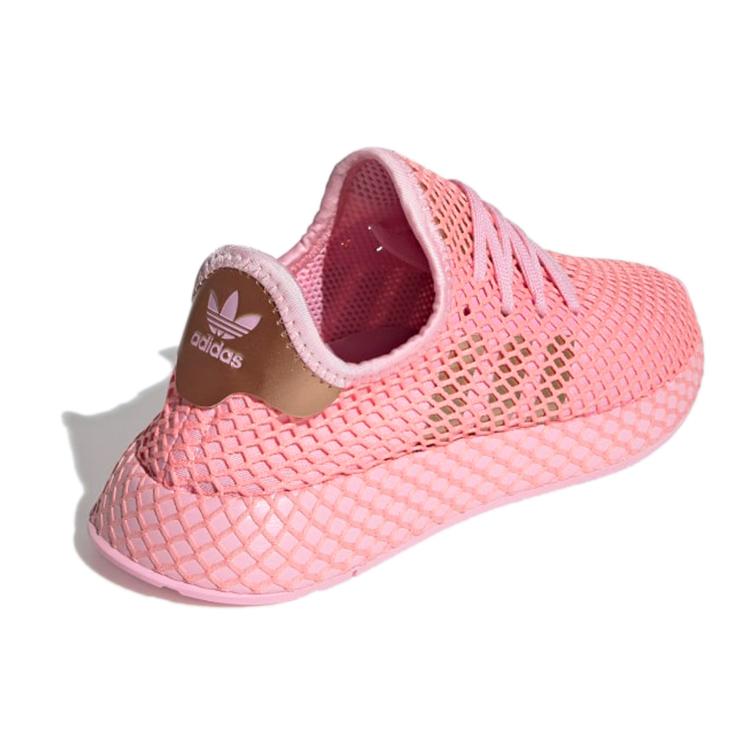 Adidas Originals Deerupt Runner Low top Running Shoes Women's Pink Gold EF5386