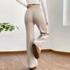 Women's Casual Fashion Solid Color Elastic Waist Drawstring Workwear Wide Leg Pants With Pockets