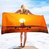Airplane Pattern Series Seaside Vacation Beach Towel Swimming Bath Towel Sports Towel