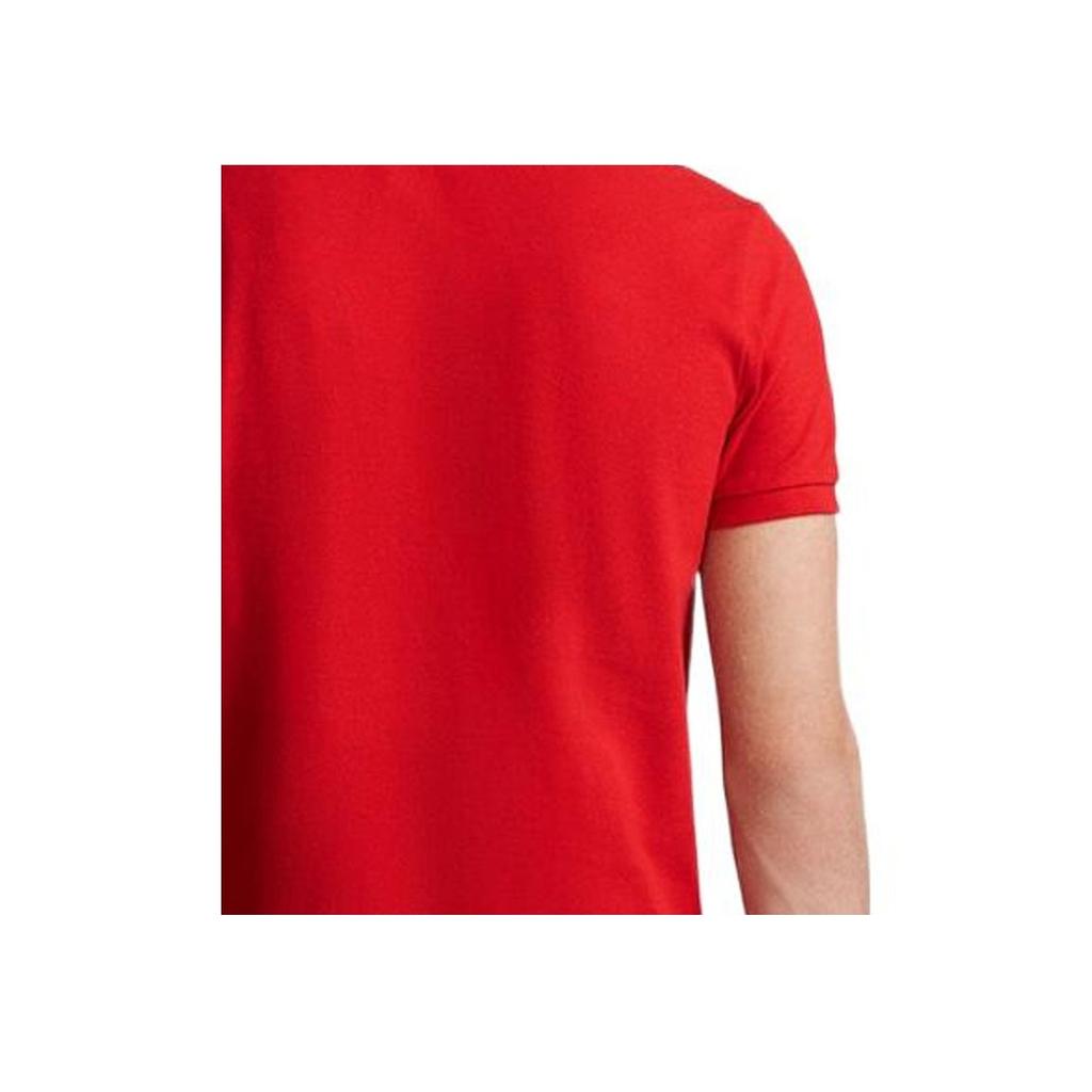 Polo Ralph Lauren Classic Mesh Solid Short Sleeve Polo Shirt Men Tops Red MNPOKNI1N820092-600