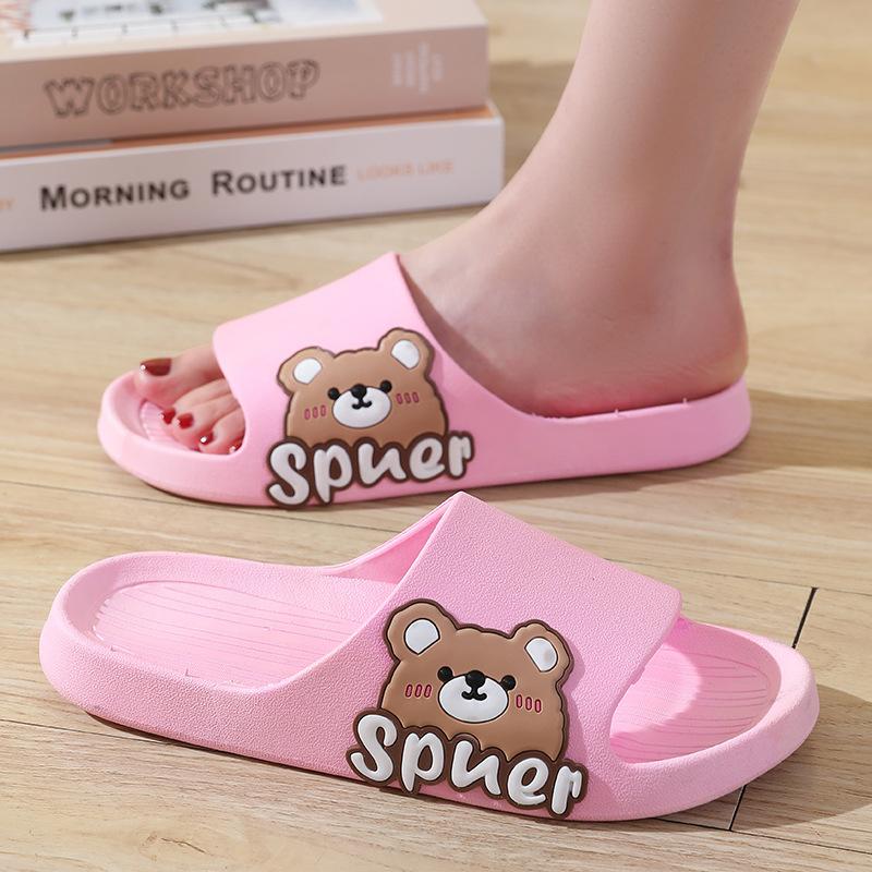 New raw slippers bear cool slippers couple home four seasons slippers