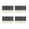 ABUL-Gold Plating 40Pcs Plug Mono Professional 2 Pole 6.35 Mm 6.5Mm Stereo Jack Plug Neutrik 6.35Mm Jack Black