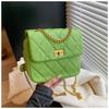 Rhombus chain small bag women's summer new fashion leisure shoulder bag backpack