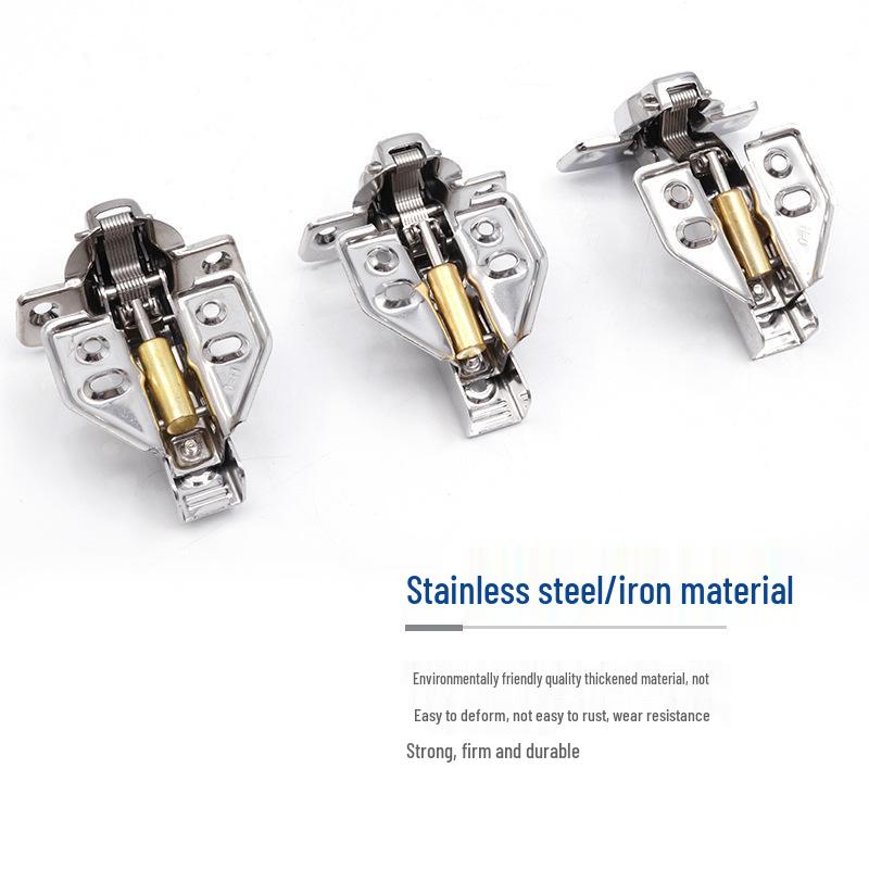 304 Stainless Steel Soft Close Hydraulic Cabinet Hinges - Thickened, Two-Stage Force for Furniture
