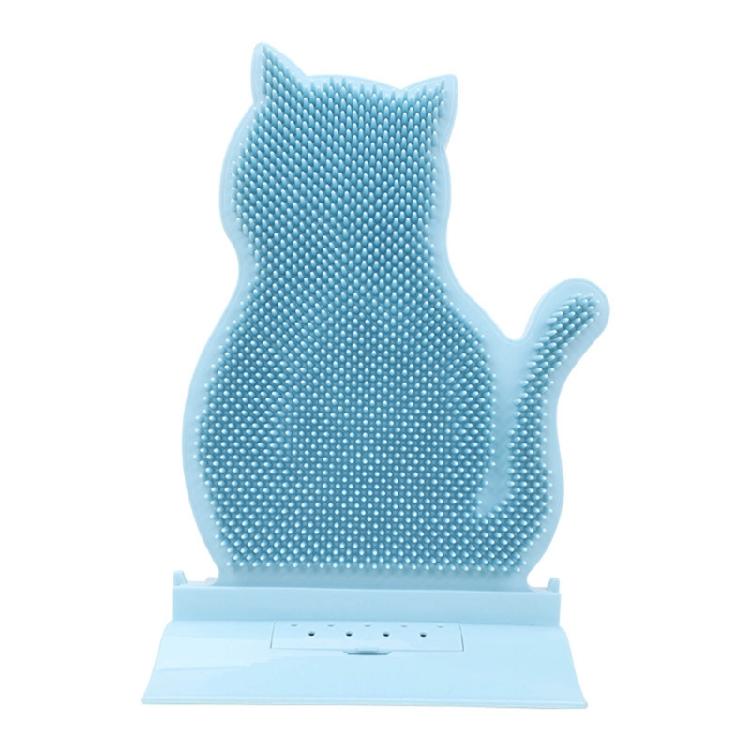 Kitten Shape Cats Massager Toy for Short Long Haired Cats Self-message Brush Tool