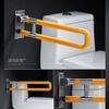 60/75cm Barrier-Free Stainless Steel Toilet Bathroom Grab Bar Elderly Disability Safety Handrail Folding Handrail Safety