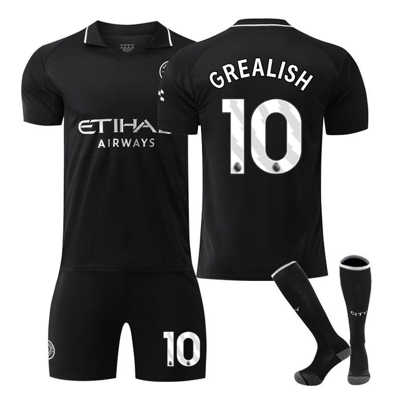 25-26 Manchester City Auswärts Nr. 9 Harland Fußballuniformen Set Herren 10 Galish 47 Foden 16 Rodrigo