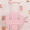 Circular Cosmetical Storage Case Vanity LookingGlass With Light Portable Large Capacity Cosmetic Bag Ladies Wash Bag