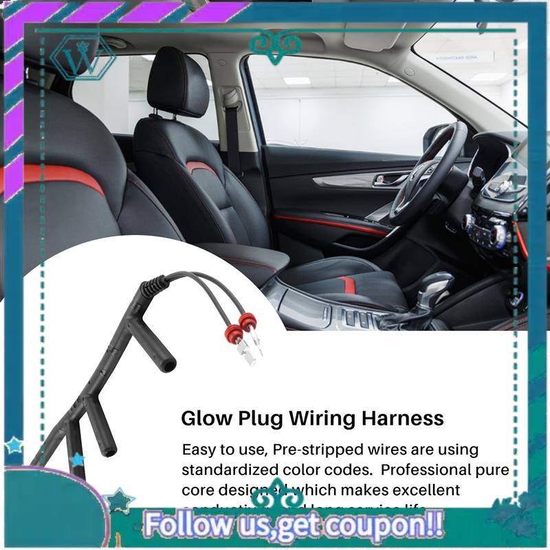 

AA92-Проводка свечей накаливания для Mk4 Mk3 B4 Golf Jetta Beetle Passat 1997-2003 1.9 TDI L4 ALH 028971766 чёрный