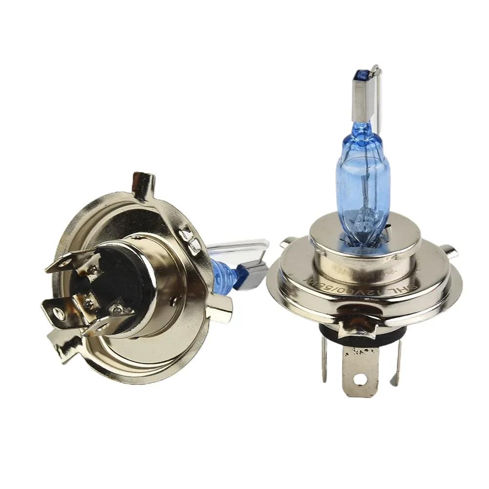 Headlight Light Bulb Scooter Super Bright White Light 12V H4 HID Modified 2pcs 55W Bright Good Light Transmission