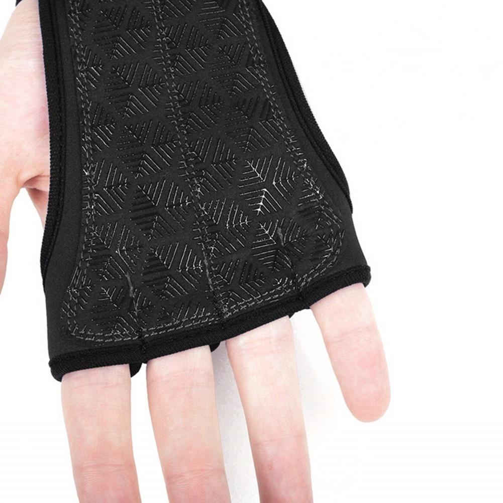 Übung Halbfinger-Handschuh Hantel Verschleißfester Yoga-Handschuh Instrumententraining Fitness Rutschfester Schutz