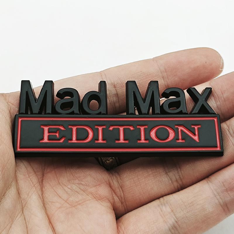 

3D Logo Mad Max Edition Emblem Sticker Badge Fender Funny Decals Car Truck Replacement Door Decoration for Universal Car SUV