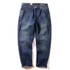 American Retro Blue Jeans for Men, New Autumn and Winter Trendy Brand Tapered Versatile Pants, Slightly Loose Straight Casual Pants