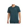 Nike Dri-FIT Rise 365 Solid Color Crew Neck Sports Short Sleeve T-Shirt Men Tops Deep-Jungle-Green CZ9185-328