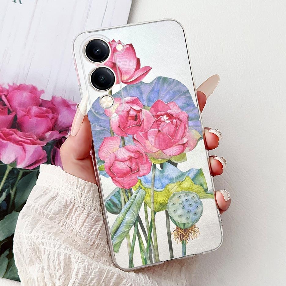 For Vivo Y04 4G Case V2430 Cute Cat White Lion King Painted Cover Soft Slim Phone Case For Vivo Y29s Y 29 s VivoY04 Fundas Coque