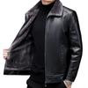 Leather jacket sheep jacket integrated leather middle-aged and elderly fur casual thickened leather jacket winter men's velvet
