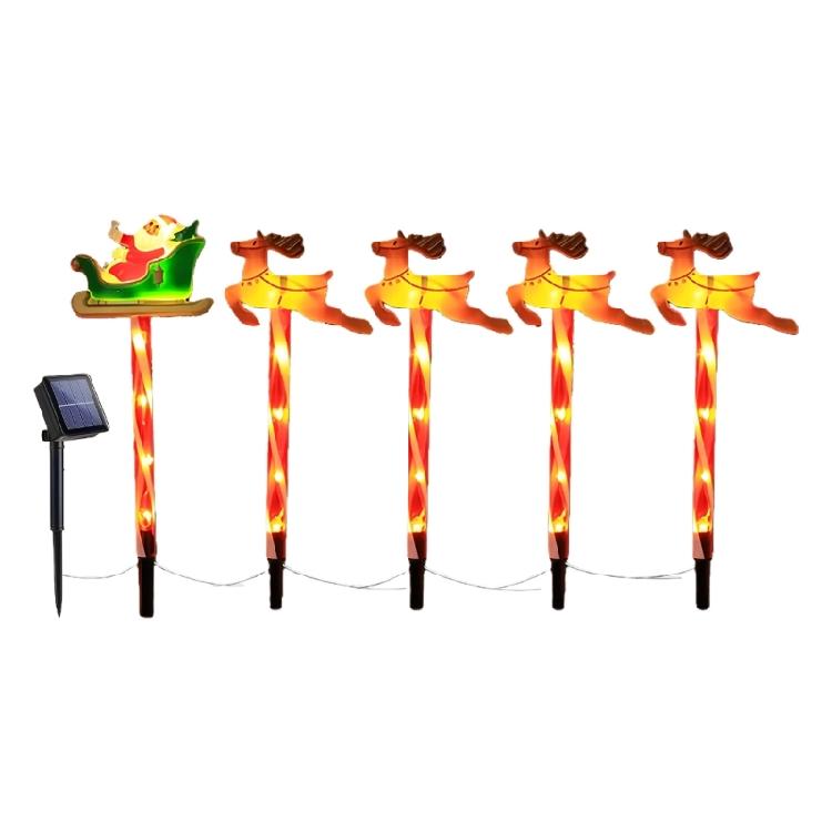 

Pack of 6 Solar Christmas Stake Lights Offering Energy Saving Brightness Throughout the Night for Sustainable Decoration