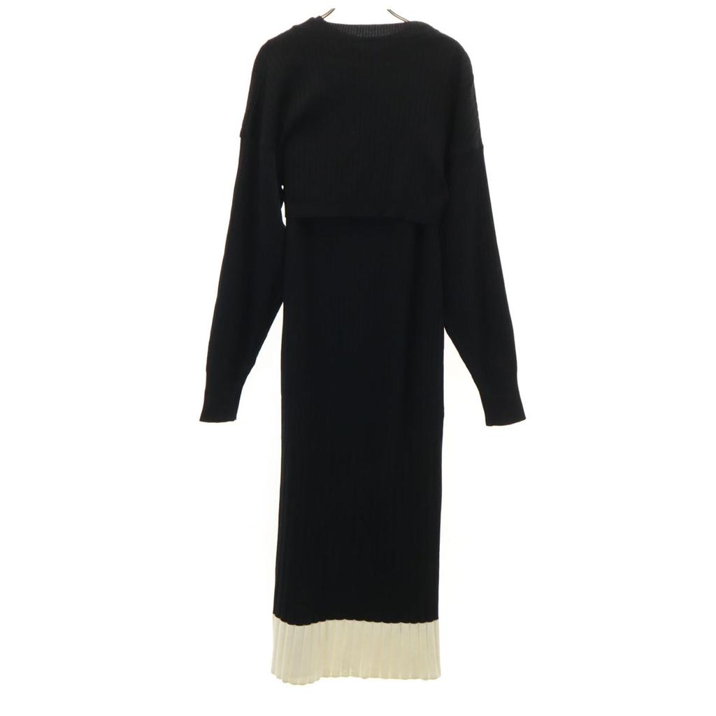 UNITED TOKYO made in Japan No sleeve Combination knit one piece FREE Women Used