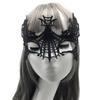 2PCS Halloween Makeup Ball Half Face Lace Mask