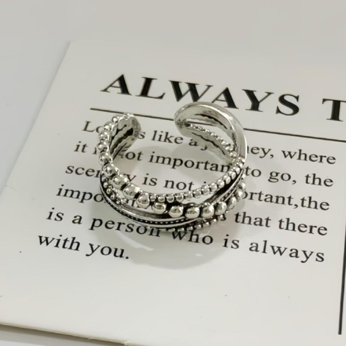 

Intertwined Lines Women s Adjustable Retro Fashion Ring