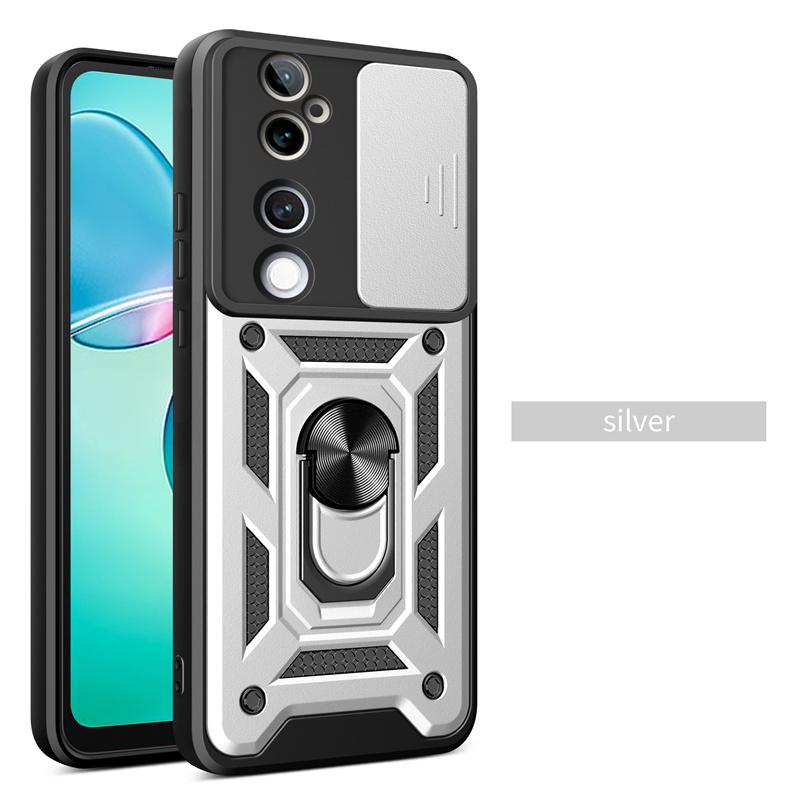 Armor Case For VIVO V40 Pro V40 SE V30 Lite 5G V30e Cover Lens Protection With Ring Magnetic Stand Holder Coque Fundas