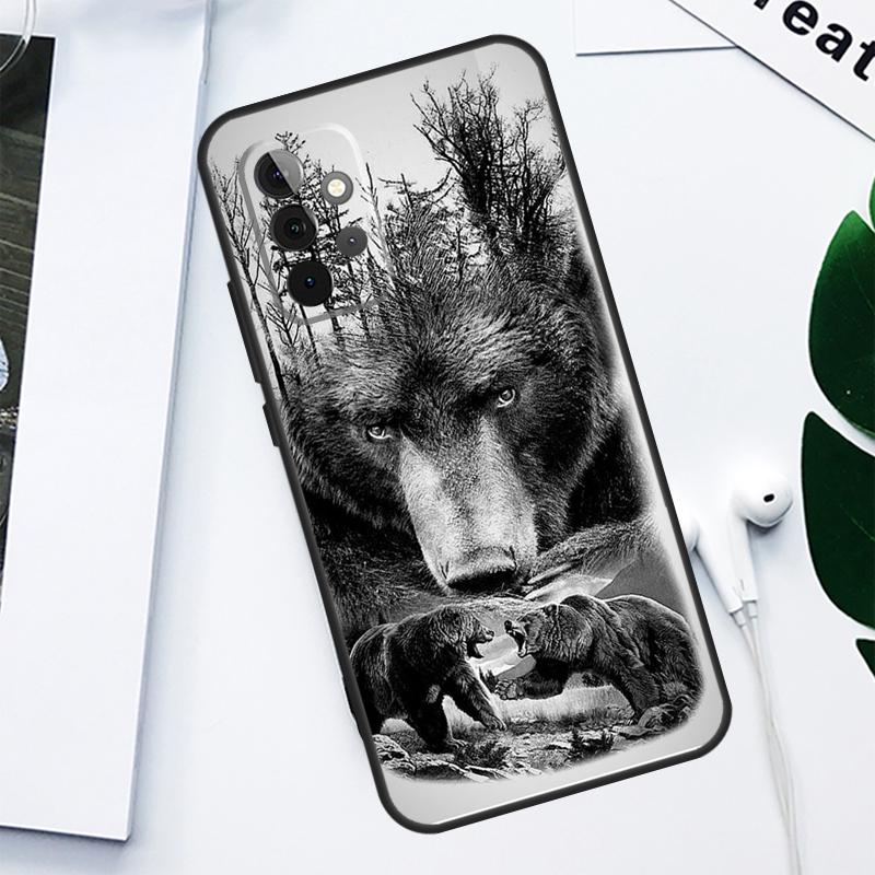 Grizzly Bear Animal For Samsung Galaxy A06 A05 A16 A54 A34 A14 A55 A35 A15 A53 A33 A13 A22 A32 A52 Phone Case