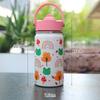 12Oz Kids Water Bottle Cartoon Animal Children'S Cup With Straw Stainless Steel Vacuum Flacks Thermos Bottle Thermal Mug Cups