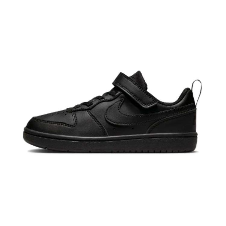 Nike Court Borough Low Recraft PS Triple Black Kids Sneakers DV5457-002